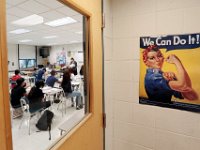 Roosevelt Middle School students return to class for the 2019 school year.   [ PETER PEREIRA/THE STANDARD-TIMES/SCMG ]